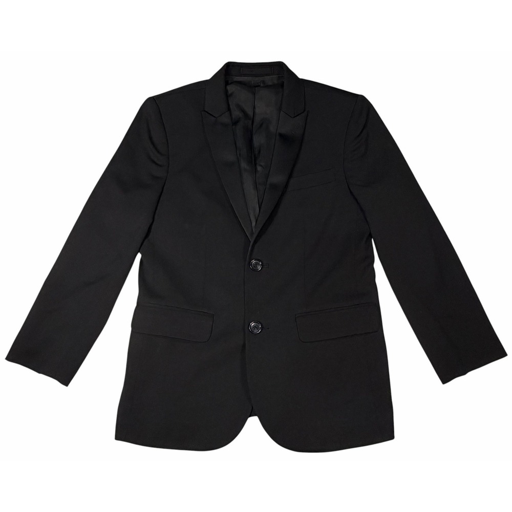 J.Crew Crewcuts Ludlow Boys Tuxedo Jacket$298 Italian Wool #34245 Black Size 12 - Picture 2 of 15